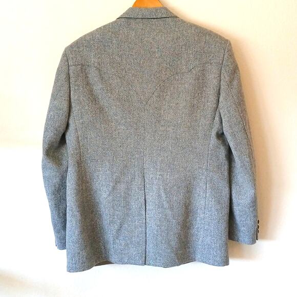 Vintage Larry Mahan's Cowboy Collection Gray Tweed Sports Coat Blazer - Picture 2 of 7
